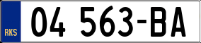 Trailer License Plate